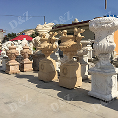 natural stone custom made flower pots wholesale